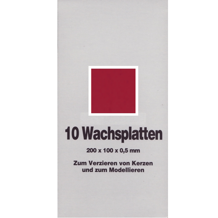 Wachsfolien 20x10cm 35 Altrot