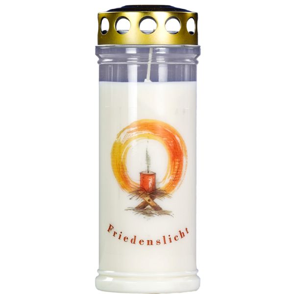 Friedenslicht 6-Tage mit Golddeckel