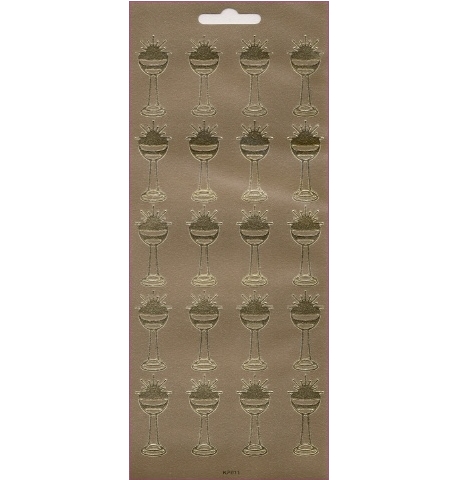Sticker Kelche gold