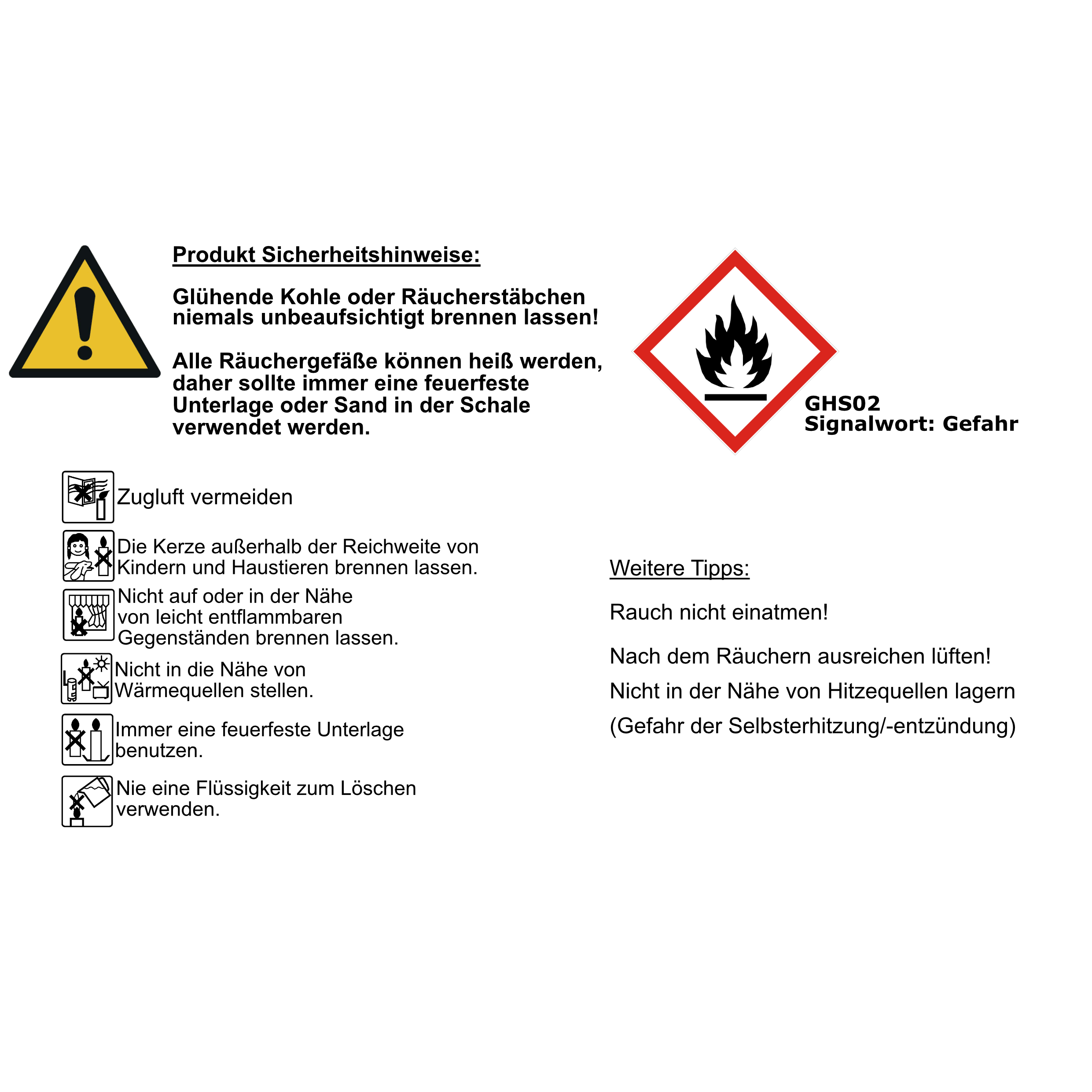 Schnellzünder Kohle groß 50mm Inhalt: 100Stück