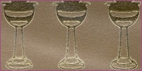 Sticker Kelche gold