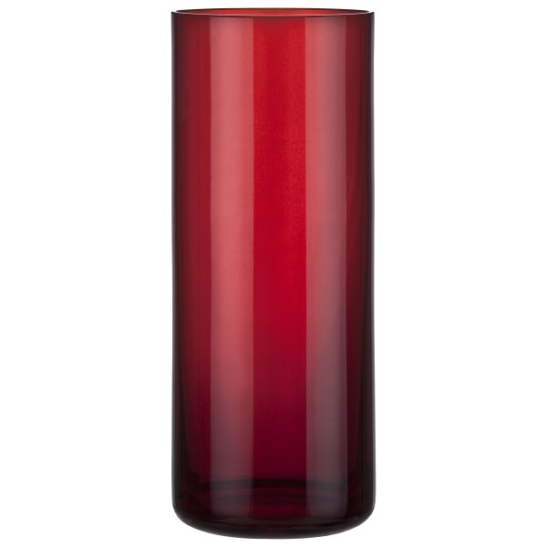 Ewiglichtglas 20cm rot  gerade Form