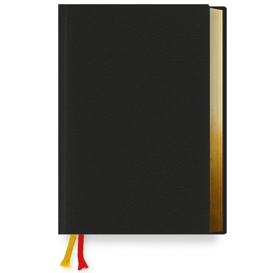 Gotteslob Ausgabe "C"  Rindspaltleder schwarz, Goldschnitt