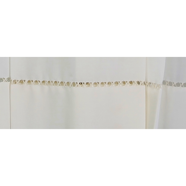 Rochett mit Lochstickerei, beige, Länge 100cm