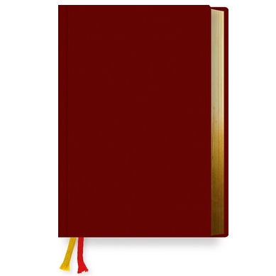 Gotteslob Ausgabe "B" Kunstleder dunkelrot, Goldschnitt