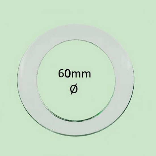 Tropfenfänger aus Glas für Kerzen Ø 6cm (Außen-Ø 12cm)