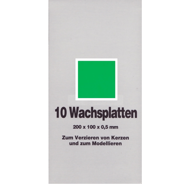 Wachsfolien 20x10cm 66 Hellgrün