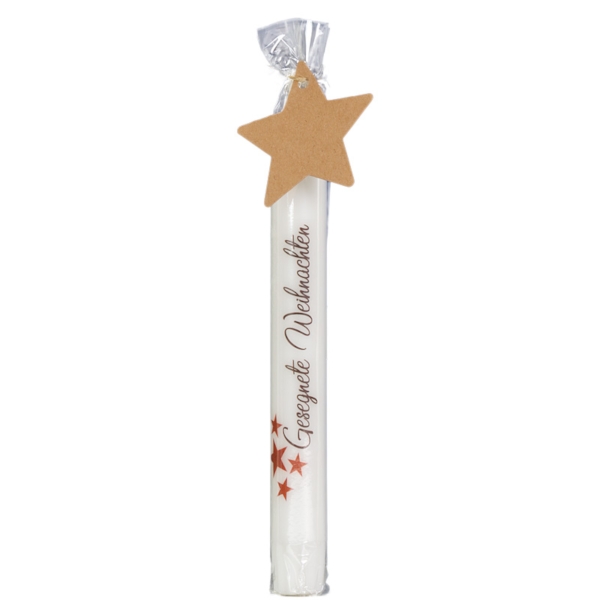 Stabkerze "Gesegnete Weihnachten" 