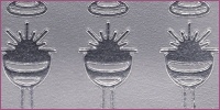 Sticker Kelche silber