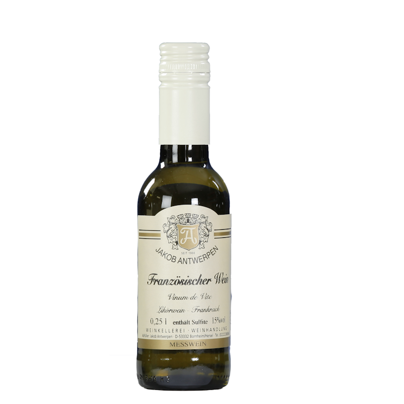 Französischer Likörwein, 15% Vol., Meßwein 0,25L