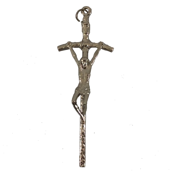 Pastoralkreuzchen 13,5 cm, silberfarbig