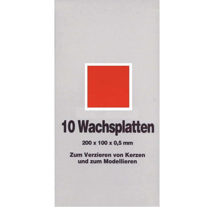 Wachsfolien 20x10cm 33 Karminrot