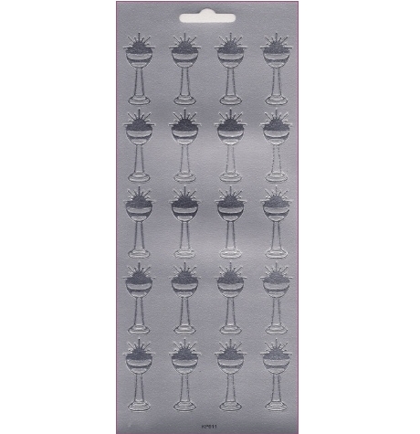 Sticker Kelche silber