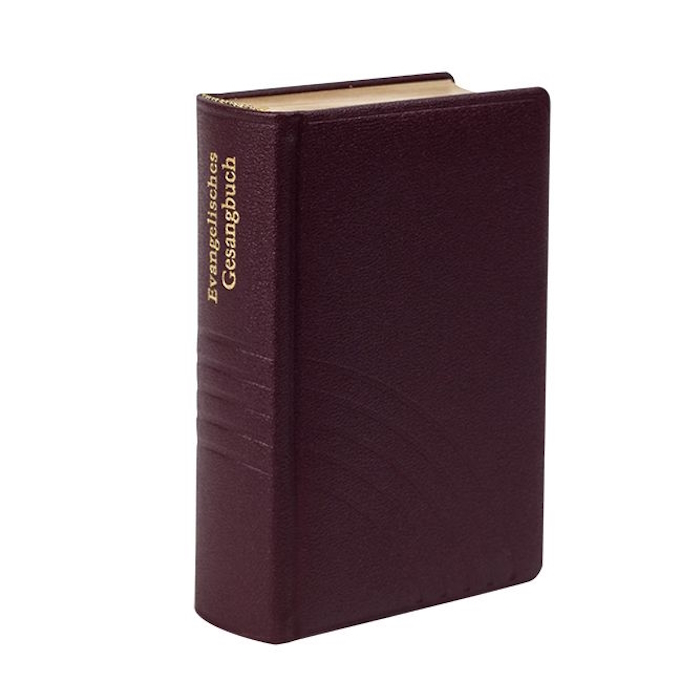 Gesangbuch Baden, evang. Leder, rot