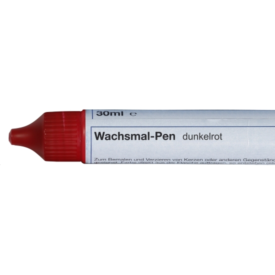 Wachsmal-Pen dunkelrot, 30ml