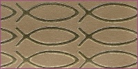 Sticker Fisch gold