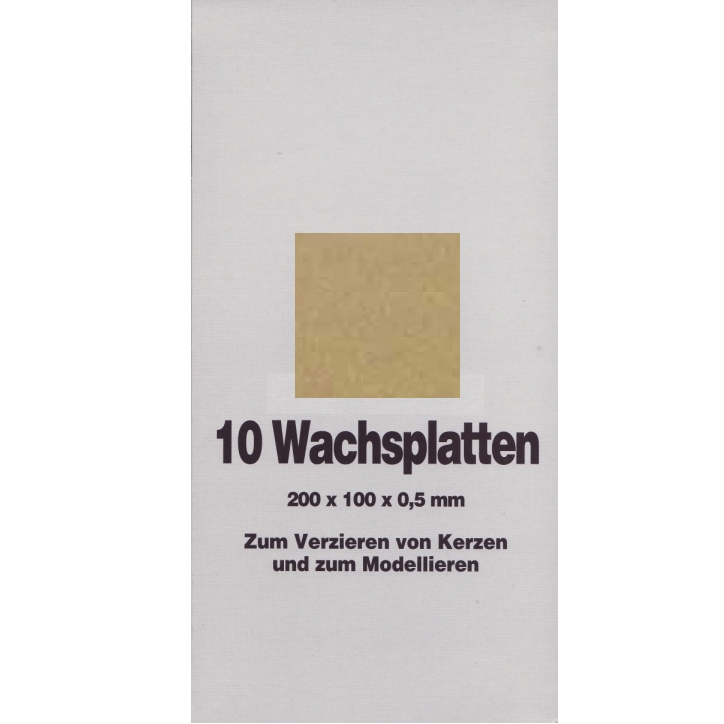 Wachsfolien 20x10cm 111 Gold-Hochglanz