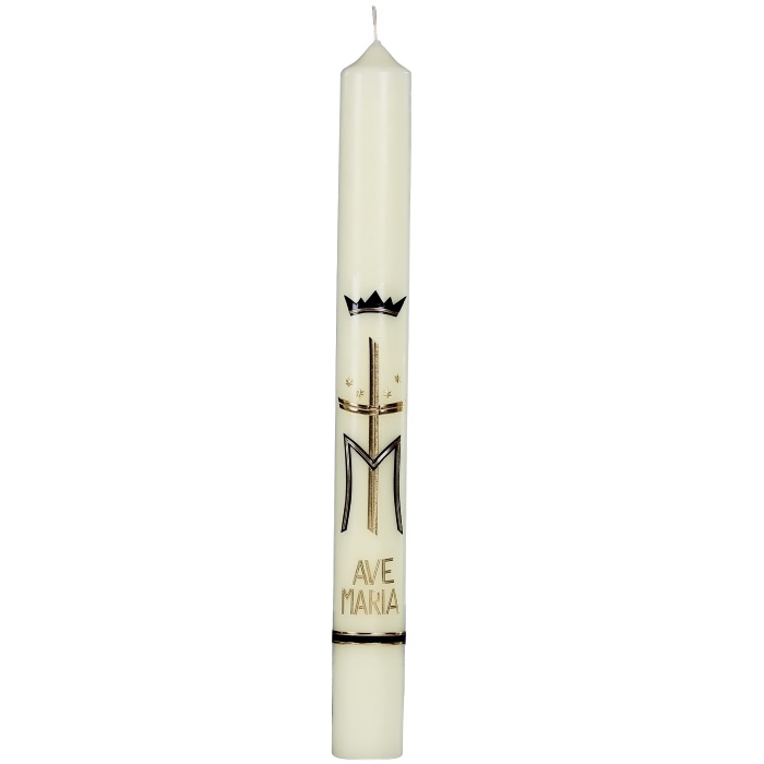 Marienkerze 600/60mm Ave Maria