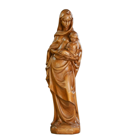 Holzfigur Madonna mit Kind, 74cm -reduzierter Preis-