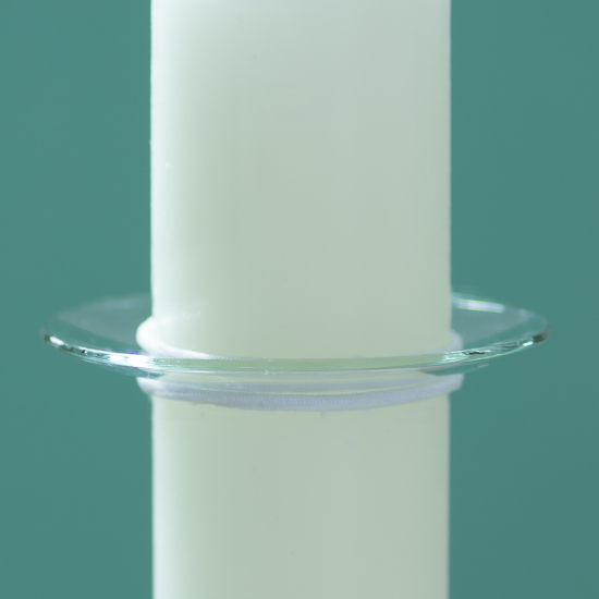 Haltegummi weiß 5er-Pck. für Glastropfenfänger Ø 5-6cm