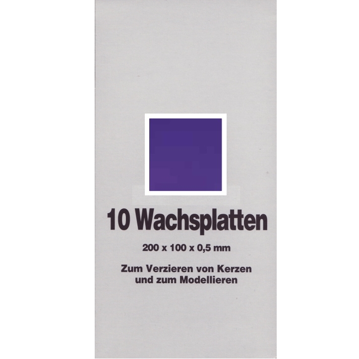 Wachsfolien 20x10cm 45 Lila