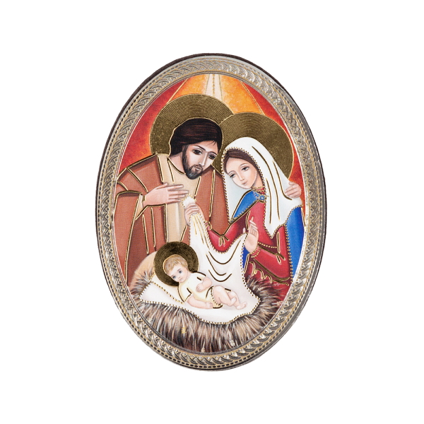Tischikone oval "Heilige Familie" 