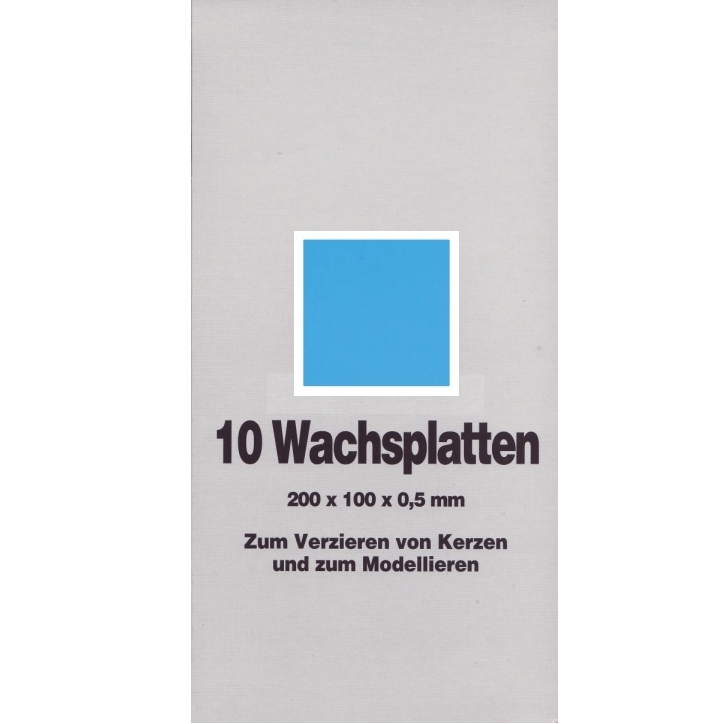 Wachsfolien 20x10cm 59 Lichtblau