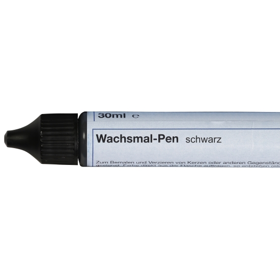 Wachsmal-Pen schwarz, 30ml