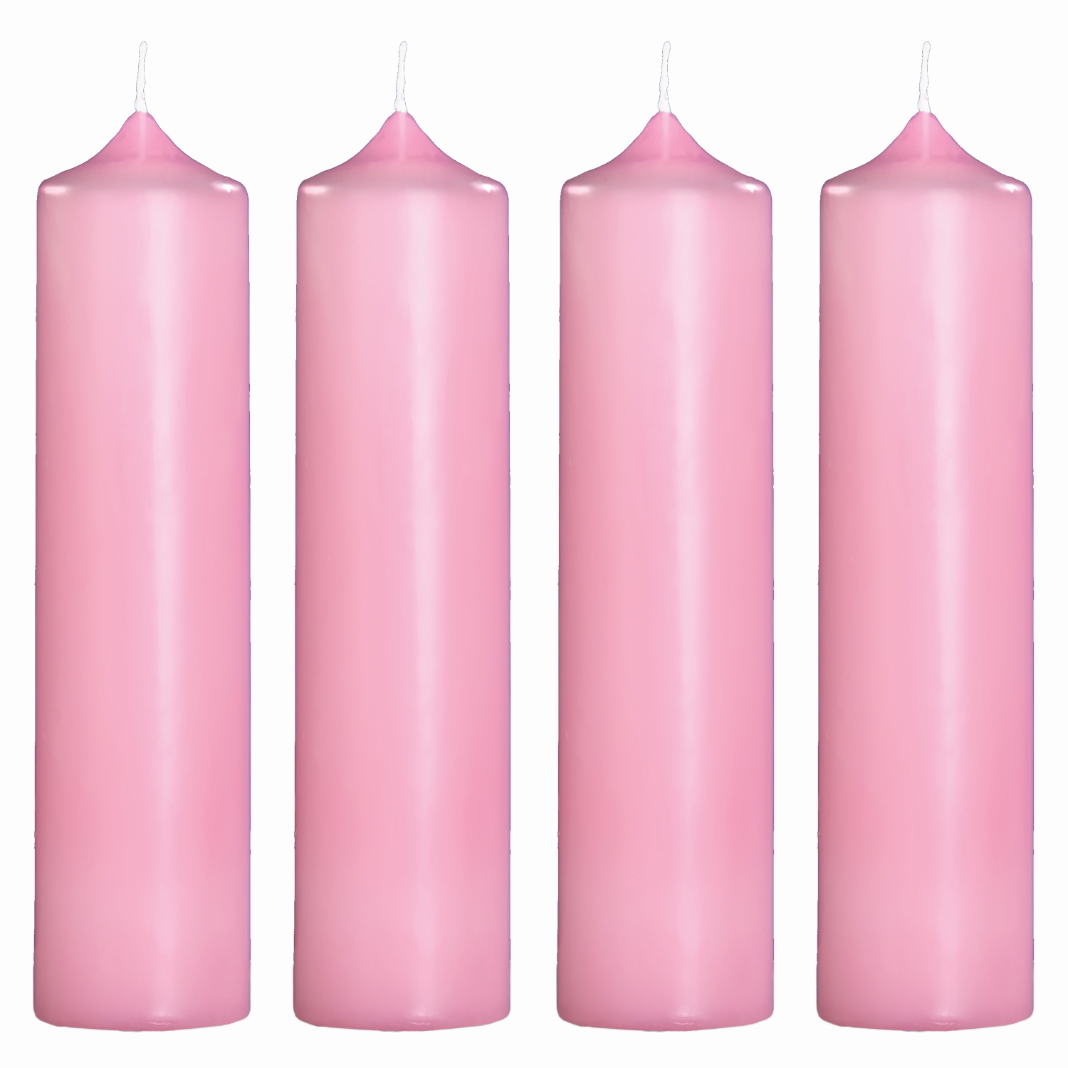 Kirchen-Adventskerzen rosa