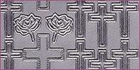 Sticker Kreuze silber