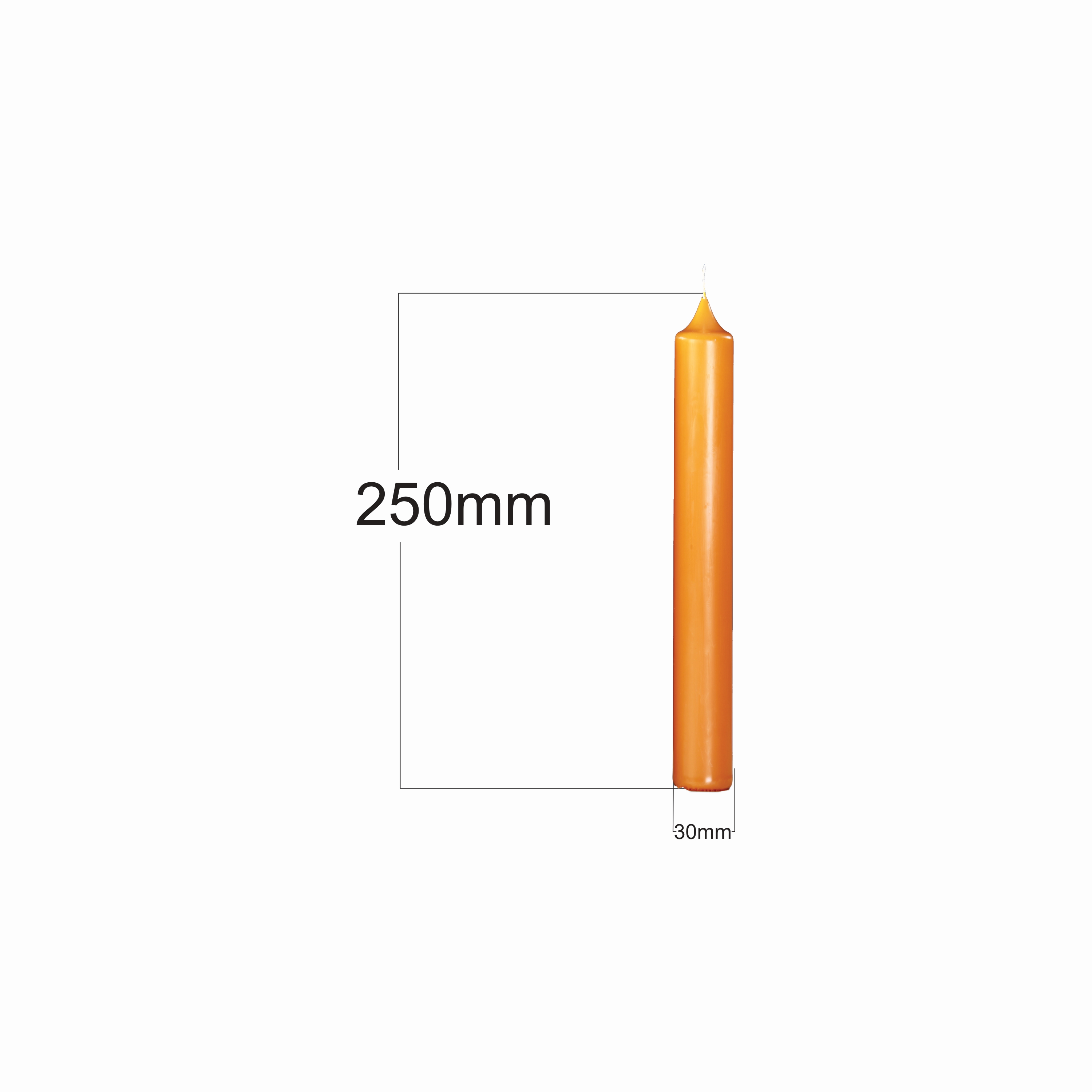 Kirchen-Adventskerzen 250/30mm naturgelb